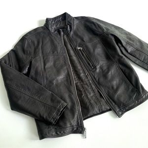 Andrew Marc Faux leather jacket insulated